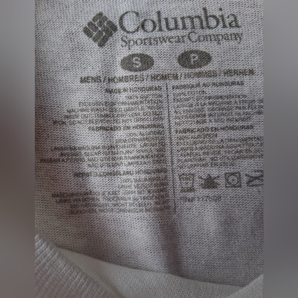 Columbia NWT Mens Long Sleeve Shirt, Gray Logos, Sz S - Picture 3 of 6